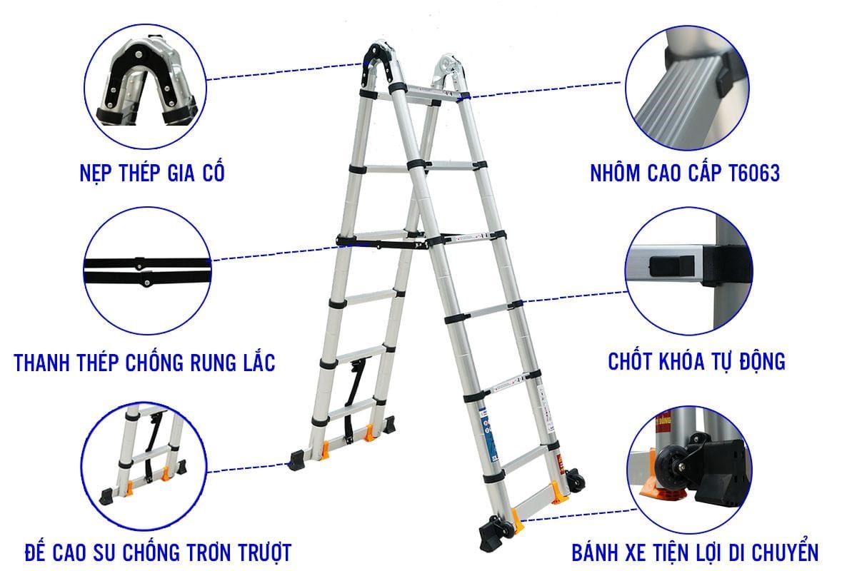 Thang nhôm hakawa hk256
