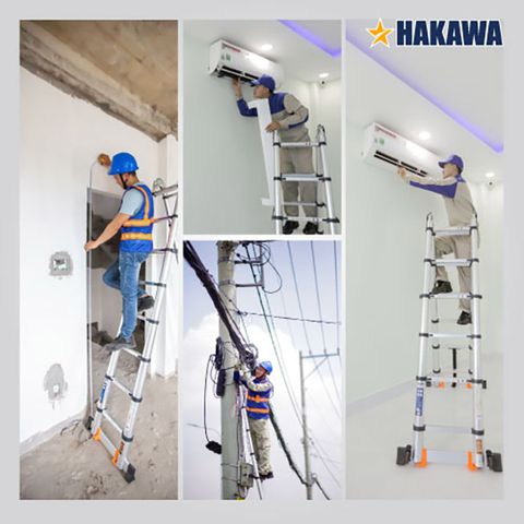 Ứng dụng của thang nhôm hakawa HK-256