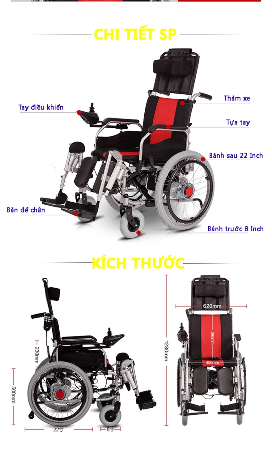 Xe lăn điện cao cấp